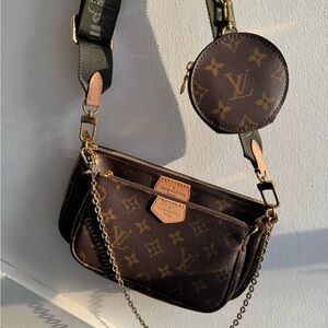 Louis Vuitton Multi Pochette Accessories Monogram Crossbody Set